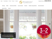 Tablet Screenshot of broadview-blinds.co.uk